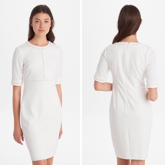 Karl Lagerfeld Dresses & Skirts - Karl Lagerfeld .• Pearly Sheath Dress in Ivory